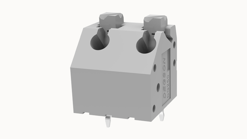 Пружинный разъем на плату DG250-7.0 reverse pin pattern-02P Degson