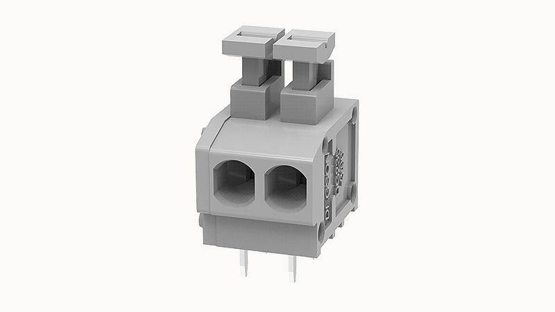 Пружинный разъем на плату DG235-3.96-02P Degson Пружинный разъем на плату DG235-3.96-02P Degson