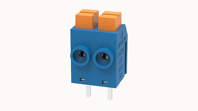 Пружинный разъем на плату DG390-5.0-02P Degson Пружинный разъем на плату DG390-5.0-02P Degson