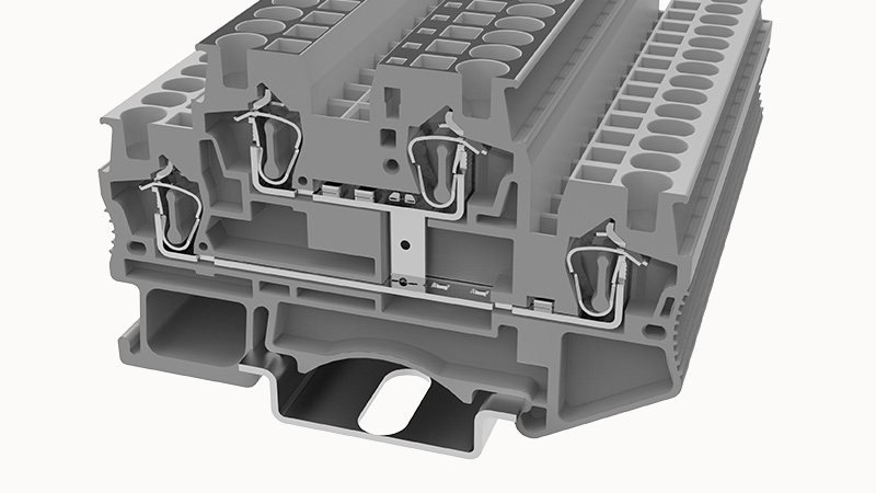 Пружинная клемма на DIN-рейку STB2.5-2L-PV Degson Пружинная клемма на DIN-рейку STB2.5-2L-PV Degson