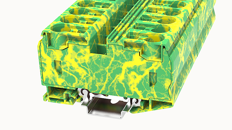 Пружинная клемма на DIN-рейку WS35-PE Degson