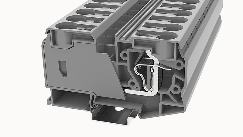 Пружинная клемма на DIN-рейку WS35 Degson