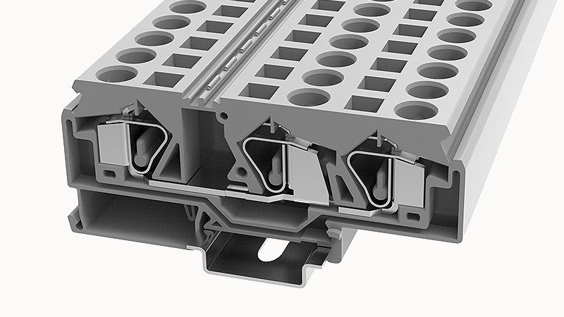 Пружинная клемма на DIN-рейку WS16-TW Degson