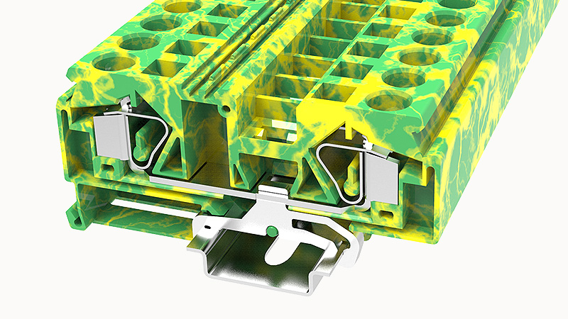 Пружинная клемма на DIN-рейку WS16-PE Degson