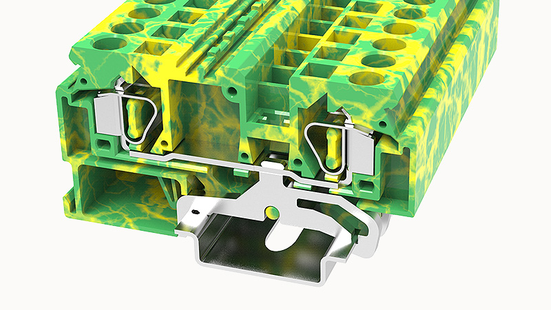 Пружинная клемма на DIN-рейку WS6-PE Degson