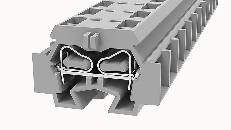 Пружинная клемма на DIN-рейку WS4T-DB Degson