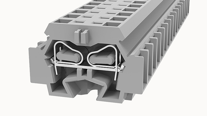 Пружинная клемма на DIN-рейку WS4-DB Degson