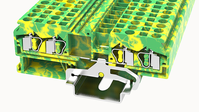 Пружинная клемма на DIN-рейку WS4-QU-PE Degson