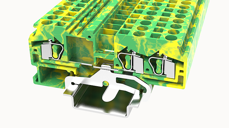 Пружинная клемма на DIN-рейку WS4-TW-PE Degson