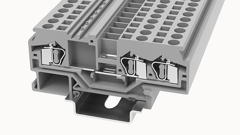 Пружинная клемма на DIN-рейку WS4-TW Degson