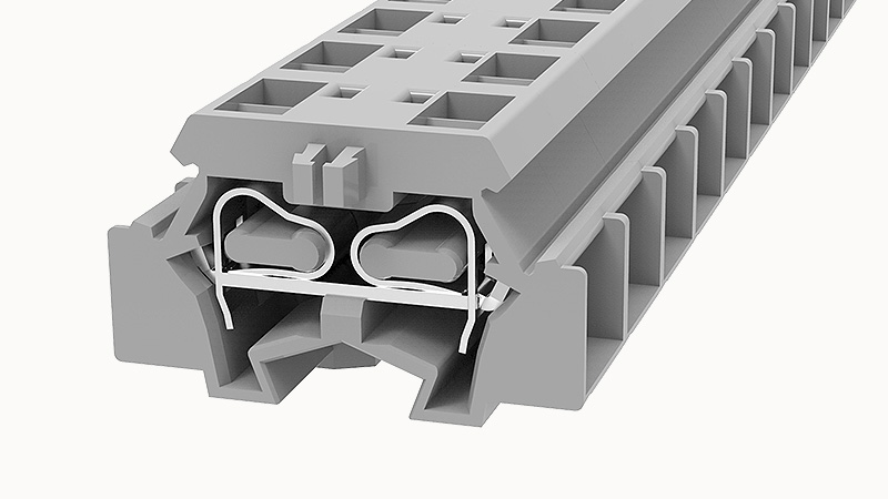 Пружинная клемма на DIN-рейку WS2.5T-DB Degson