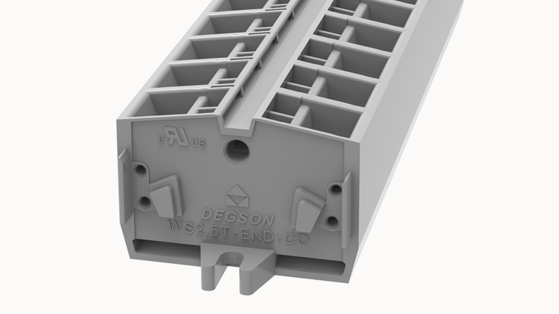 Пружинная клемма на DIN-рейку WS2.5T-END-CO Degson