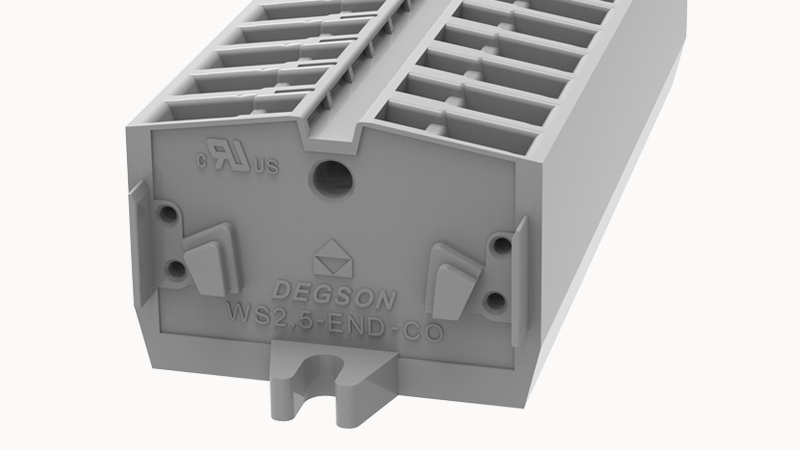 Пружинная клемма на DIN-рейку WS2.5-END-CO Degson