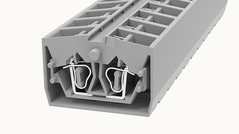 Пружинная клемма на DIN-рейку WS2.5T-MID-CO Degson
