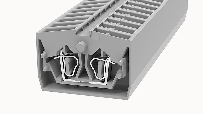 Пружинная клемма на DIN-рейку WS2.5-MID-CO Degson
