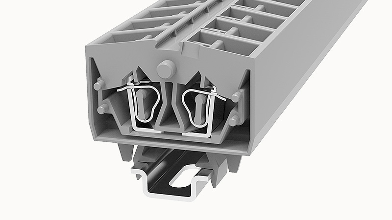 Пружинная клемма на DIN-рейку WS2.5T-DIN15 Degson