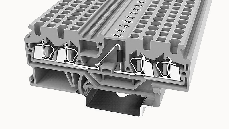 Пружинная клемма на DIN-рейку WS2.5-QU-LD-100A(H) Degson