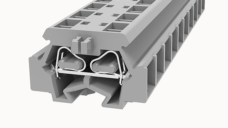 Пружинная клемма на DIN-рейку WS1.5T-DB Degson