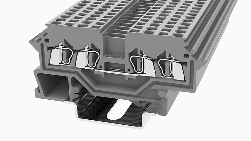 Пружинная клемма на DIN-рейку WS1.5-QU-100A(H) Degson