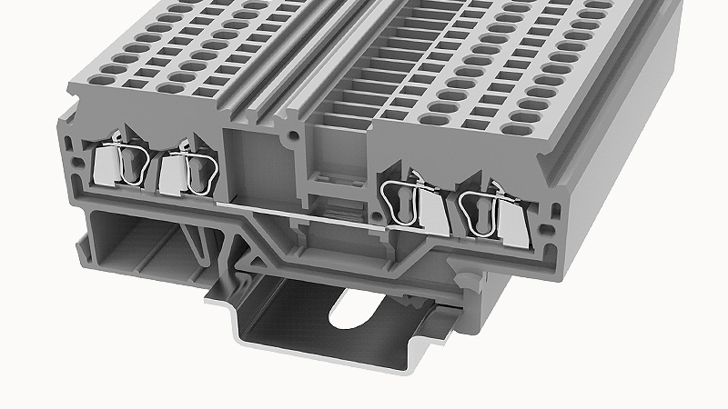 Пружинная клемма на DIN-рейку WS1.5-QU Degson