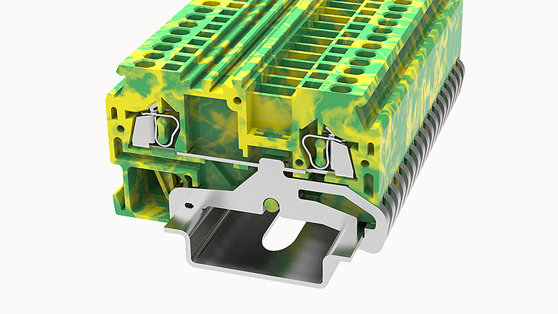 Пружинная клемма на DIN-рейку WS1.5-PE Degson