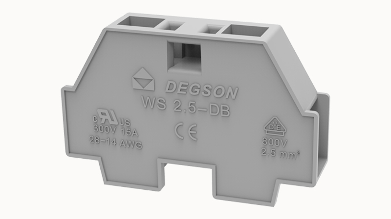 Пружинная клемма на DIN-рейку WS2.5-DB-10A(H) Degson
