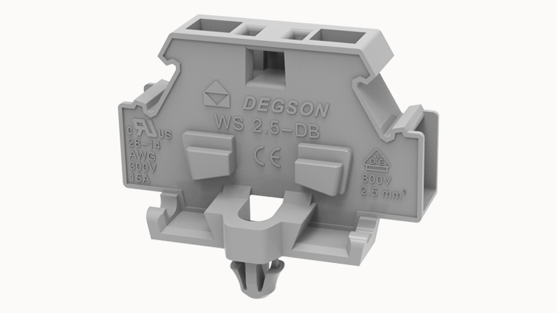 Пружинная клемма на DIN-рейку WS2.5-DB-21A(H) Degson