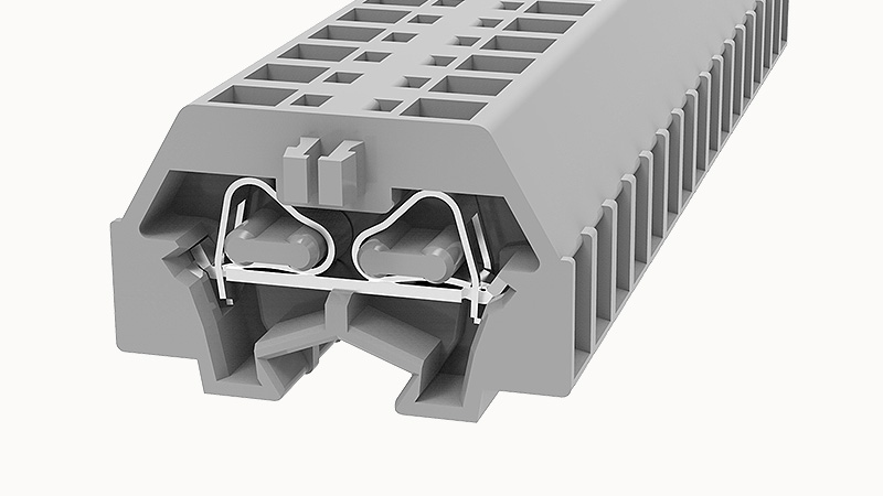 Пружинная клемма на DIN-рейку WS1.5-DB-100A(H) Degson