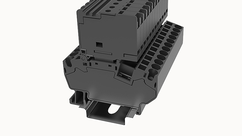 Пружинная клемма на DIN-рейку WSF4-TA-10A(H) Degson