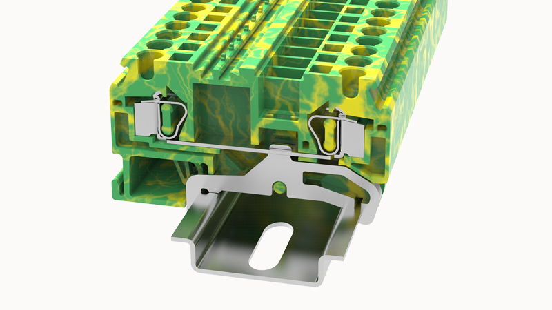Пружинная клемма на DIN-рейку WS4-PE-100A(H) Degson