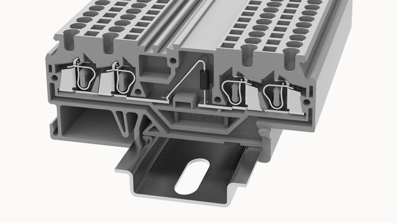 Пружинная клемма на DIN-рейку WS2.5-QU-LD-104A(H) Degson