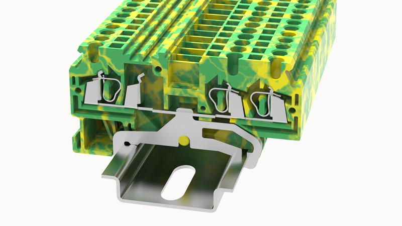 Пружинная клемма на DIN-рейку WS2.5-TW-PE-100A(H) Degson