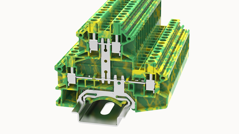 Винтовая клемма на DIN-рейку DCKKB4-PE Degson