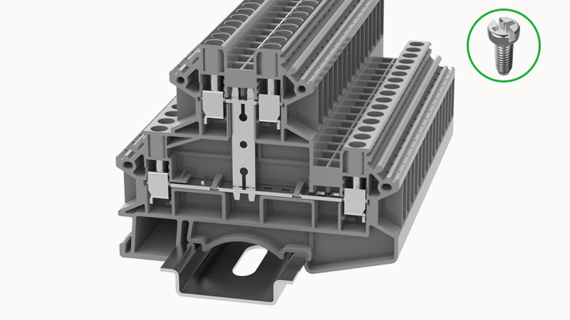 Винтовая клемма на DIN-рейку DCKKB4-PV-02A(H) Degson