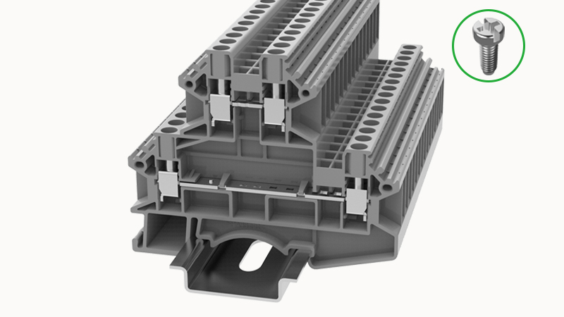 Винтовая клемма на DIN-рейку DCKKB4-02A(H) Degson