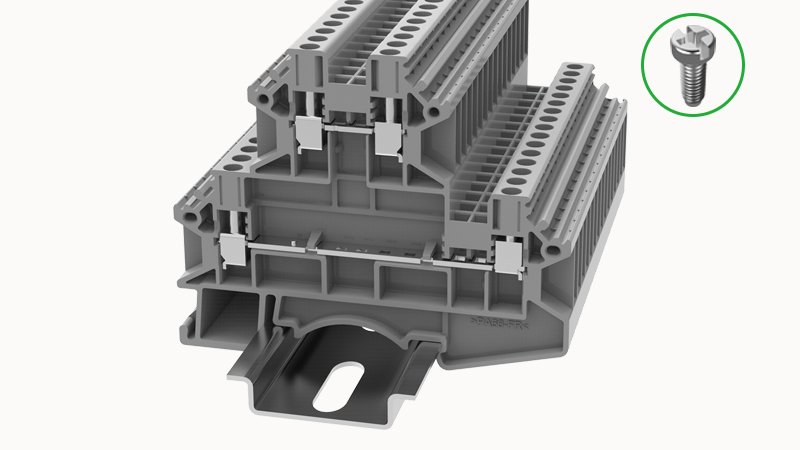 Винтовая клемма на DIN-рейку DCKKB2.5-02A(H) Degson