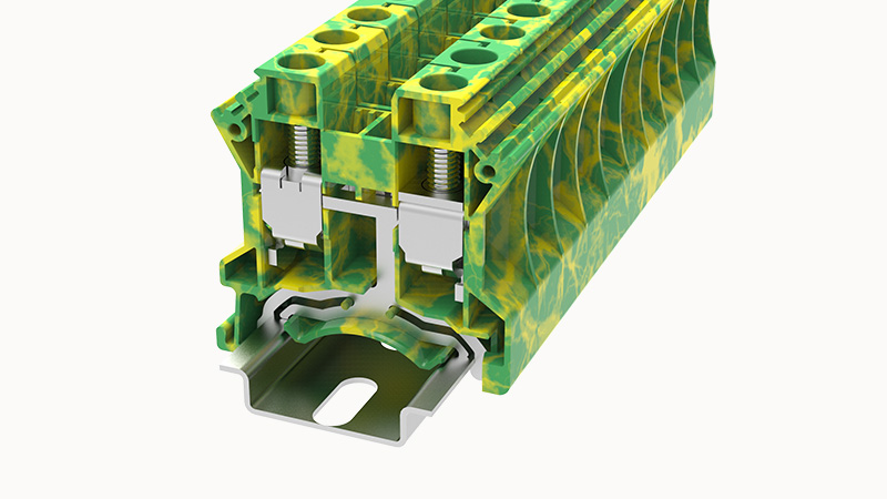 Винтовая клемма на DIN-рейку DHV16-PE Degson