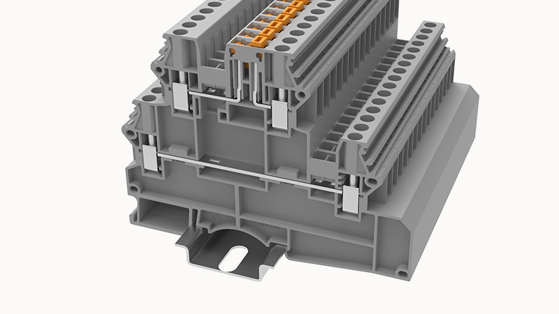 Винтовая клемма на DIN-рейку DHV4-2L-MT Degson