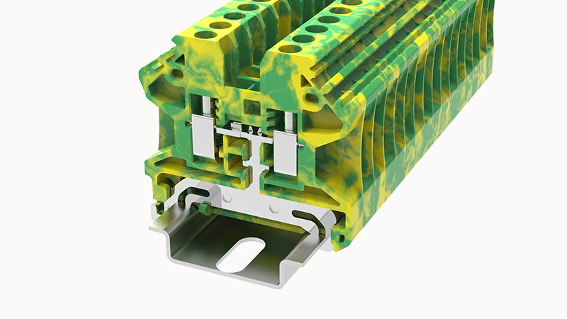 Винтовая клемма на DIN-рейку DHV4-PE Degson