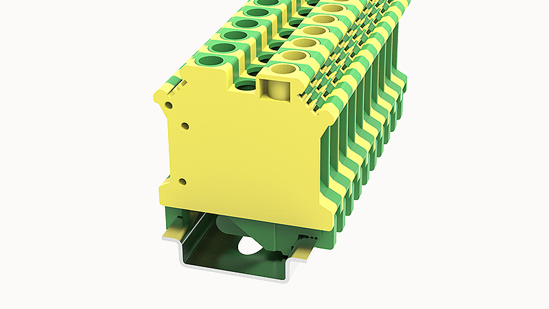 Винтовая клемма на DIN-рейку PC6-PE Degson