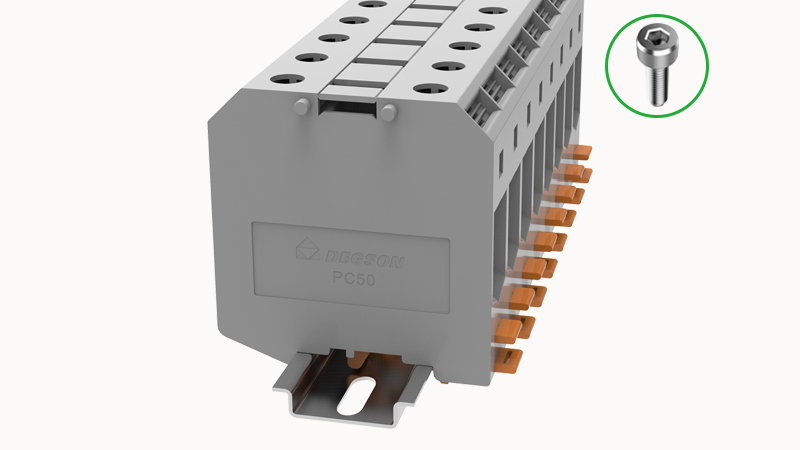 Винтовая клемма на DIN-рейку PC50-01A(H) Degson