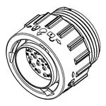 Автомобильный разъем AHDP06-18-21PN-WTA Amphenol SINE Systems