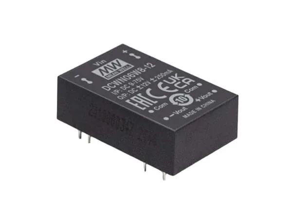 Изолированный DC-DC преобразователь DCWN06W8-15 MEAN WELL (DIP-монтаж)