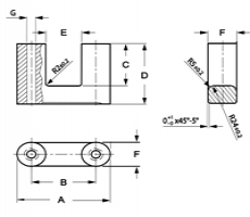 U and UR cores U93/52/30-3C94 Ferroxcube