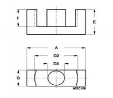 ER cores ER35/21/11-3C94-G500 Ferroxcube