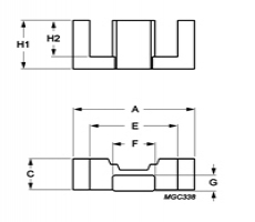 EFD cores EFD10/5/3-3F36-A63-S Ferroxcube