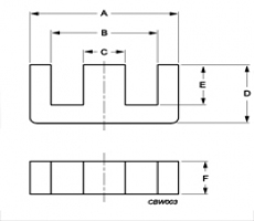E cores E100/60/28-3C92-G2000 Ferroxcube