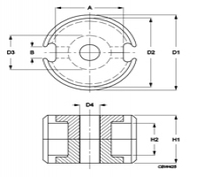 P cores P36/22-3C95-E400 Ferroxcube