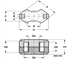 RM cores RM5-3H3-A100/N Ferroxcube RM cores RM5-3H3-A100/N Ferroxcube