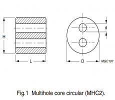 Cable shield CST17/9.5/13-4S2 Ferroxcube